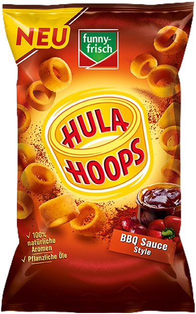 Packshot Hula Hoops BBQ Sauce Style75 g